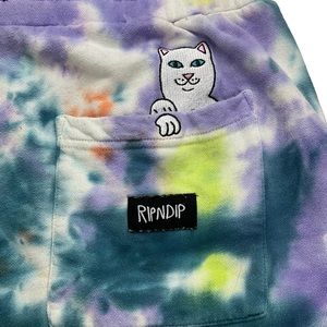 Ripndip Peek A Nermal Tie Dye Shorts Mens L